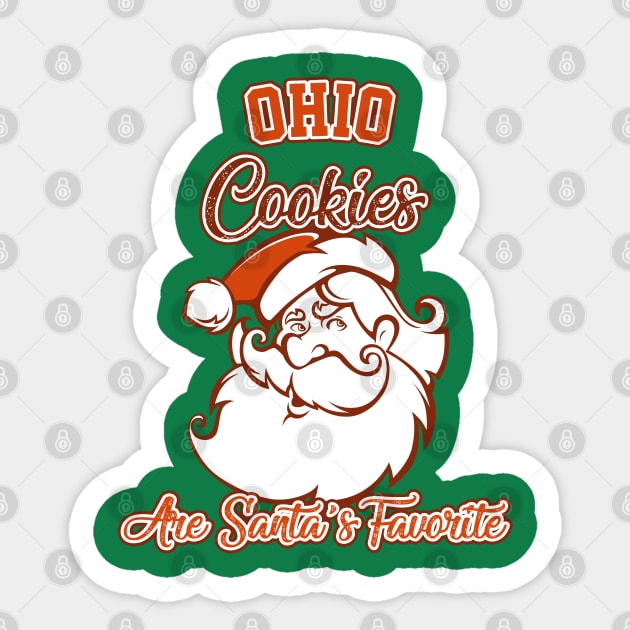 Ohio Cookies Are Santas Favorite Sticker by Graficof